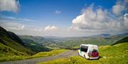 A Mountain Goat Tours Minibus in the Beautiful Scenery of the Lake District, Cumbria