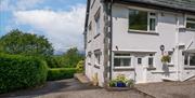 Entrance and exterior to a unit at Windermere Stays in the Lake District, Cumbria