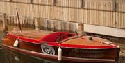 MV Jane in the Boathouse at Windermere Jetty Museum in Windermere, Lake District