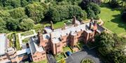 Aerial view of Abbey House Hotel & Gardens in Barrow-in-Furness, Cumbria