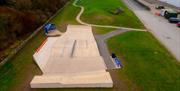 Aerial View of Maryport Skate Park in Maryport, Cumbria