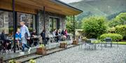 Outdoor Seating at Mathilde's Cafe at The Heaton Cooper Studio in Grasmere, Lake District