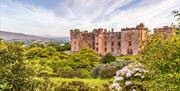 Exterior view of Muncaster Castle & Gardens in Ravenglass, Cumbria