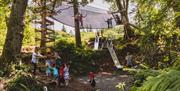 Playground at Muncaster Castle & Gardens in Ravenglass, Cumbria