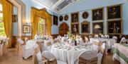 Wedding Breakfast Table Settings at Muncaster Castle in Ravenglass, Lake District