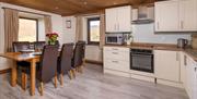 Dining Space and Kitchen in Sharp Edge at Near Howe Cottages in the Lake District, Cumbria