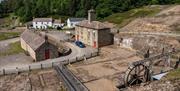 Grounds and historic buildings at Nenthead Mines in Nenthead, Cumbria