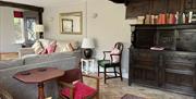 Lounge Seating and Bookshelf at The Old Barn & The Farm House in Keswick, Lake District