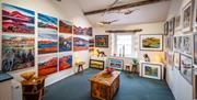 Gallery room at The Old Courthouse Gallery in Ambleside, Lake District