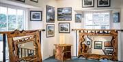 Artwork on display at The Old Courthouse Gallery in Ambleside, Lake District