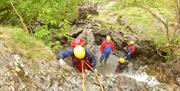 Ghyll Scrambling with Adventure Vertical in Cumbria