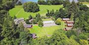 Aerial Drone Shot of The Estate in Glenridding, Lake District