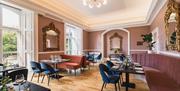Dining space at Carridges Restaurant at the Grange Hotel in Grange-over-Sands, Cumbria