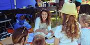 Children's activities at an event held by BarrowFull in Barrow-in-Furness, Cumbria