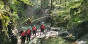 Visitors Canyoning & Ghyll Scrambling with Path to Adventure in the Lake District, Cumbria