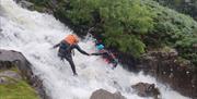 Visitors Canyoning & Ghyll Scrambling with Path to Adventure in the Lake District, Cumbria