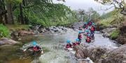 Visitors Canyoning & Ghyll Scrambling with Path to Adventure in the Lake District, Cumbria