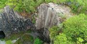 Visitors Abseiling with Path to Adventure in the Lake District, Cumbria