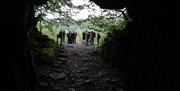 Visitors Abseiling with Path to Adventure in the Lake District, Cumbria