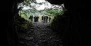 Visitors Abseiling with Path to Adventure in the Lake District, Cumbria