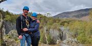 Visitors Abseiling with Path to Adventure in the Lake District, Cumbria