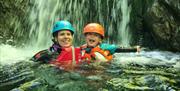 Visitors Family Gorge Walking with Path to Adventure in the Lake District, Cumbria