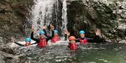Visitors Family Gorge Walking with Path to Adventure in the Lake District, Cumbria