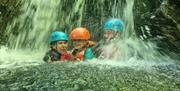 Visitors Family Gorge Walking with Path to Adventure in the Lake District, Cumbria