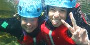 Visitors Family Gorge Walking with Path to Adventure in the Lake District, Cumbria