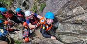 Family Ghyll Scrambling in the Lake District with Path to Adventure