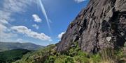 Visitors Rock Climbing with Path to Adventure in the Lake District, Cumbria