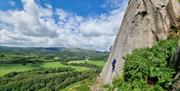 Visitors Rock Climbing with Path to Adventure in the Lake District, Cumbria