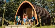 Camping pods at Park Cliffe Camping & Caravan Park in Windermere, Lake District