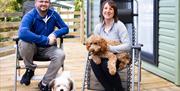 Family and Dogs at Park Cliffe Camping & Caravan Estate in Windermere, Lake District