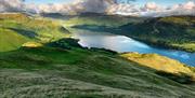 Views over Ullswater near Self Catering Cottages in Park Foot Holiday Park in Pooley Bridge, Lake District