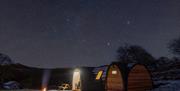 Dark Sky Stargazing and Exterior at Parkgate Cabins in Eskdale, Lake District