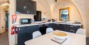 Kitchen in Parkgate Cabin in Eskdale, Lake District