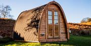 Camping Pod Exterior at Parkgate Farm in Eskdale, Lake District