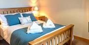 Double bedroom at Patton Hall Farm Country Cottages near Kendal, Cumbria