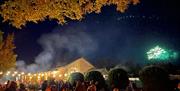 Fireworks at Pennine View Caravan Park in Kirkby Stephen, Cumbria