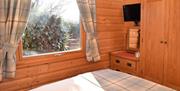 Bedroom in Pheasant Lodge at Low Moor Head Farm in Longtown, Cumbria