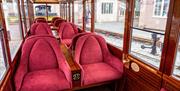 Premier Carriage interior at Ravenglass & Eskdale Railway, Lake District