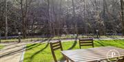 Outdoor Seating at Primero Apartments in Backbarrow, Lake District