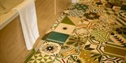 Bathroom Floor and Bath at The Queen's Head in Askham, Lake District