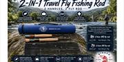 2-in-1 Travel Fly Fishing Rod from Rigged and Ready