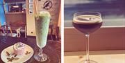 Drink, cake and cocktail from Raven's Nest in Whitehaven, Cumbria