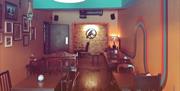 Seating at Raven's Nest in Whitehaven, Cumbria