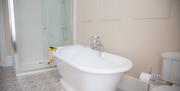 Bathroom at Redmayne House in Kirkby Stephen, Cumbria
