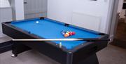 Billiards Room at Redmayne House in Kirkby Stephen, Cumbria