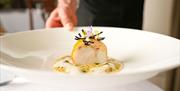 Cod Dish at Farlam Hall Hotel near Brampton, Cumbria